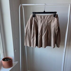 PrettyLittleThing Tan Belted Skirt